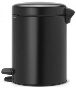 Cos de gunoi cu pedala Brabantia NewIcon 649014, 5 L, Inchidere lina, Baza antiderapanta, Negru