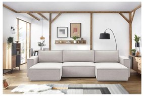 Colțar bej (în formă de "U") Nihad – Bobochic Paris