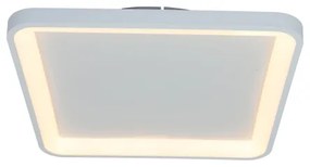 Brilagi - Plafonieră LED dimmerabilă FALCON SLIM LED/50W/230V 50x50 cm albă + telecomandă