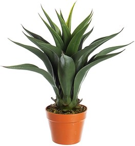 Planta artificiala Agave 25 frunze in ghiveci 60 h