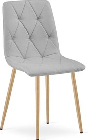 Scaun de dining LIBRA, gri deschis