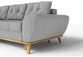 Colțar gri deschis extensibil (cu colț pe partea stângă ) Balitco – Ropez