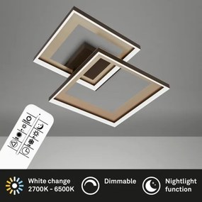 Briloner 3567-017 -LED plafonieră cu dimmer LED/25W/230V 3000-6500K 56,8x48cm+telecomandă