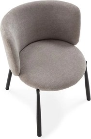 Set de scaune de sufragerie gri 2 buc. tapițat Ginny – MOME