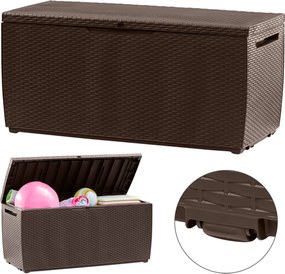 Cutie de depozitare pentru gradina 305 L Maro 123 x 535 x 57 cm