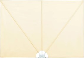 vidaXL Copertină laterală pliabilă de terasă, crem, 240x160 cm