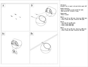 Lampa solara cu senzor de miscare IP65 Lactea