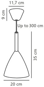 Lustră pe cablu DFTP by Nordlux PURE 1xE27/40W/230V
