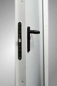 Usa metalica multifunctionala TWIN - Dierre RAL1013, 1000, 2050, Fagure de stabilizare, Nu