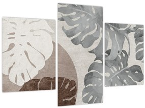 Tablou - Design cu frunze (90x60 cm)