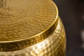 Masuta auxiliara design unicat Orient Storage 35cm, auriu