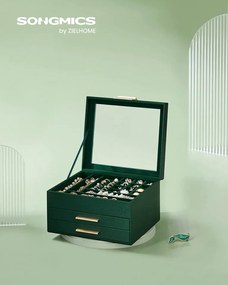 Cutie Bijuterii, MDF, Verde