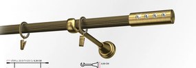Galerie simpla striat ALLURE 19 mm - aur antic (Alege marime: 320 cm)