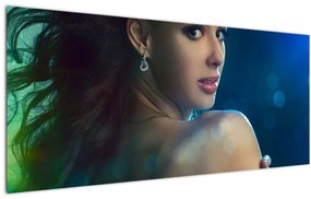 Tablou - Privirea unei femei tinere (120x50 cm)