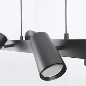 Brilagi - Lustră suspendată pe cablu SELE 6xGU10/30W/230V neagră