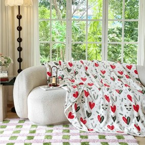 Patura Cocolino WINTER HEARTS, colorata Dimensiune: 200 x 220 cm