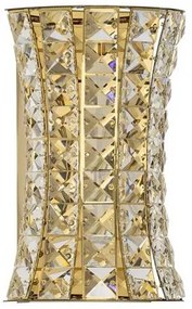 Aplica de perete LED auriu, cristale sticla CELYSIA