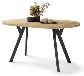 Masă extensibilă ARTUR, stejar craft/negru