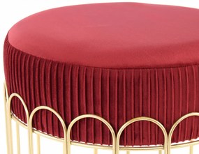 Puf/ Taburet tapitat Cleopatra Bordeaux