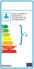 Aplica moderna de perete, Mib 6 alba 71689901 DFTP