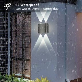 Brilagi - Aplică de perete LED pentru exterior FLAREBOX LED/4W/230V antracit IP65