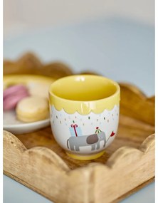 Cană pentru copii galbenă/crem din gresie 150 ml Celebrate – Bloomingville Mini