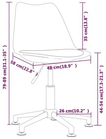 Scaun de bucatarie pivotant, negru, piele ecologica 1, Negru