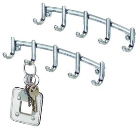 Cuier metalic pentru chei iDesign York Lyra, 21,5 x 4,6 cm