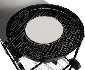 Grătar de cărbune cu grătar de pizza, negru, KARIOL