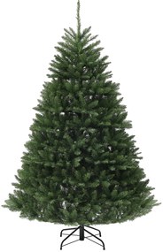 HOMCOM Pom de Crăciun Artificial Înalt de cu 1838 Ramuri, Pom de Crăciun Realist cu Bază de Oțel, Ø130x195 cm, Verde | Aosom Romania