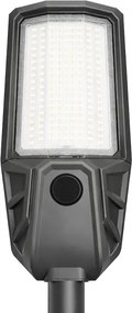 Lampă stradală LED reglabilă cu senzor și panou solar KOBRA, 400 W / 24.000 mAh, IP65, antracit + telecomandă