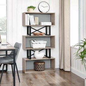 Raft TIMBERTOME SAGA cu decor de stejar gri