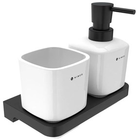 Dozator de săpun și suport de periuțe de dinți de perete NIMCO MAC 2905831K-T-90 MAYA 320 mm