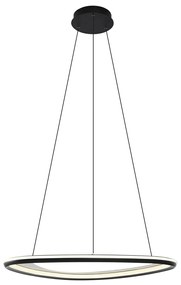 Lampă suspendată de design neagră cu 3 trepte de intensitate luminoasă - Organico