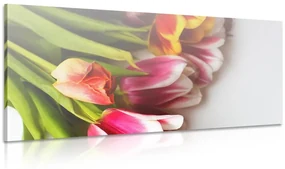 Tablou buchet de lalele colorate
