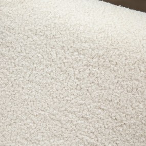 HOMCOM Scaun Balansoar Minimalist cu Pernuțe pentru Scaun și Spătar, Scaun pentru Sufragerie din Lemn de Caucciuc, Pluș și Spumă, 60x81x71 cm, Crem | Aosom Romania