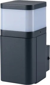 Brilagi - Aplică de exterior PILLAR cu priză Schuko, 1xG9/11W/230V, IP44, antracit