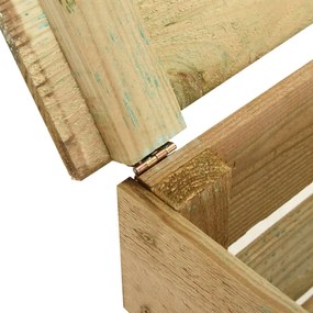 Compostor gradina din sipci 2 buc. 80x50x100 cm lemn pin tratat 2