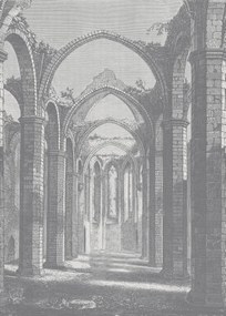 Fototapet, Gothic Arches, Grey, Rebel Walls