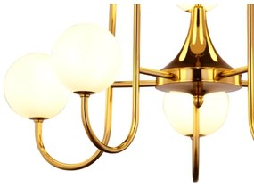 Lustră pe tijă SELEN 10xG9/40W/230V alamă Jupiter 1942