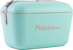 Geanta frigorifica Polarbox Pop, 20 litri, Polistiren AIRPOP, 5-15°C pana la 24 h, Albastru/Roz