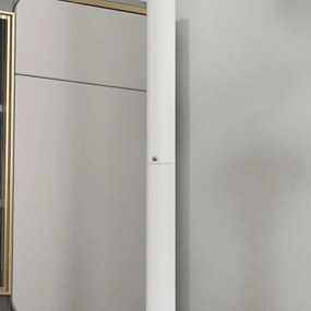 HOMCOM Masă de Bar Înaltă, Masă Modernă Rotundă de Dining cu Blat Vopsit și Bază din Oțel, Masă Bistro pentru 2 Persoane, Alb | Aosom Romania