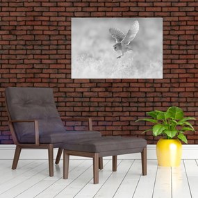 Tablou - Bufniță în câmp (90x60 cm)