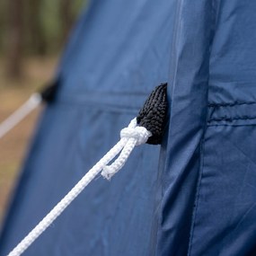 Outsunny Cort de Duș Pop Up Impermeabil cu Intrare cu Fermoar, 100x100x185 cm, Albastru | Aosom Romania