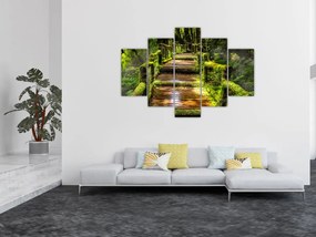 Tablou cu scări într-o pădure tropicală (150x105 cm)