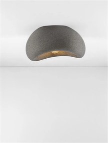 Plafoniera design modern, Stone Gray, AERE, L 40cm
