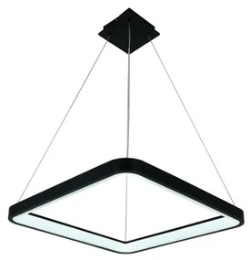 Brilagi - Lustră LED dimabilă pe cablu FALCON SLIM LED/50W/230V 50x50 cm neagră + telecomandă