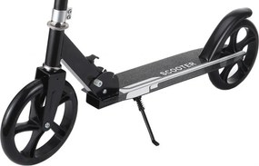 Trotineta copii si adolescenti NOVOKIDS™ Fusion EVO PRO, Maxim 100 kg, Functie Super Brake, Maner reglabil pe inaltime, Diametru roata 200 mm, Negru