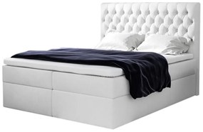 Expedo Pat tapițat boxspring TOMIO + topper, 140x200, jasmine 20