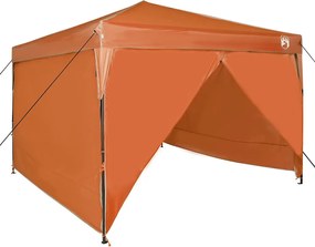 vidaXL Cort cu Copertină Manual Portocaliu 290 x 290 x 251 cm țesătură